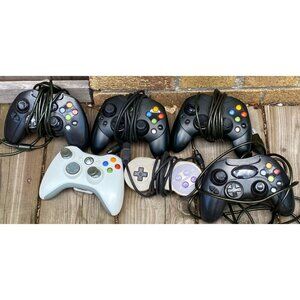 Untested Controller Lot 6x Xbox, SNES Super Nintendo Original Controller